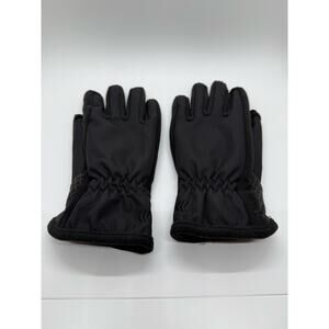 Black Insulated Winter Mittens Water Resistant Fleece Lined Adult M/L